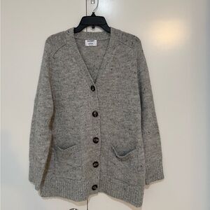 Gray Button-Up Cardigan